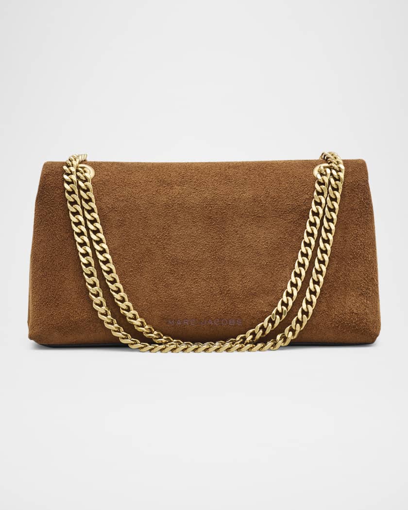 The Dual Chain Mini Suede Shoulder Bag