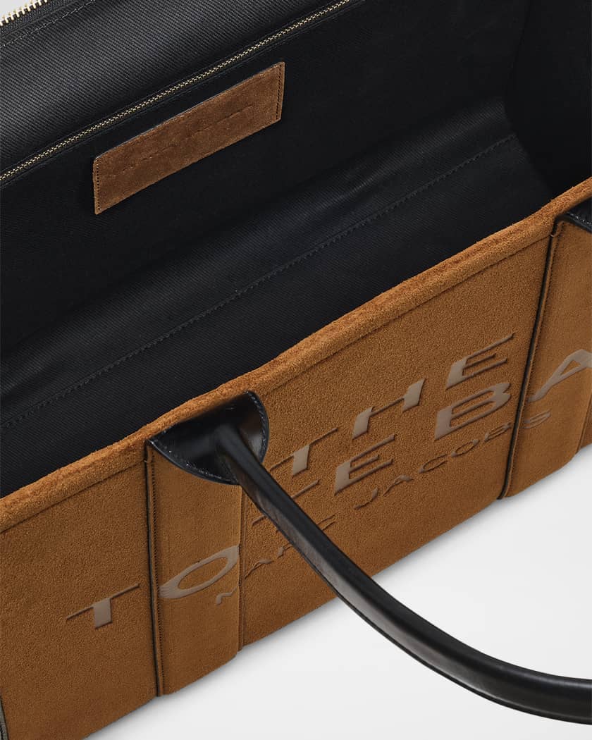 The Large Leather & Suede Tote Bag