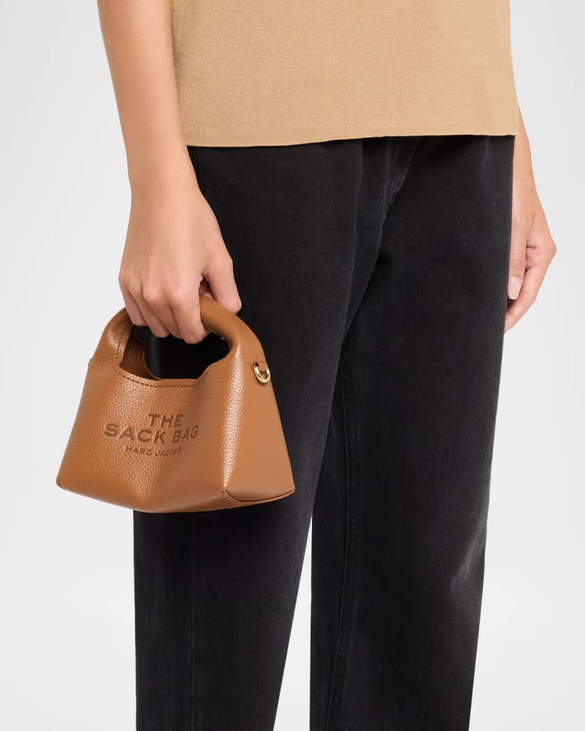 The Micro Grain Leather Crossbody Sack