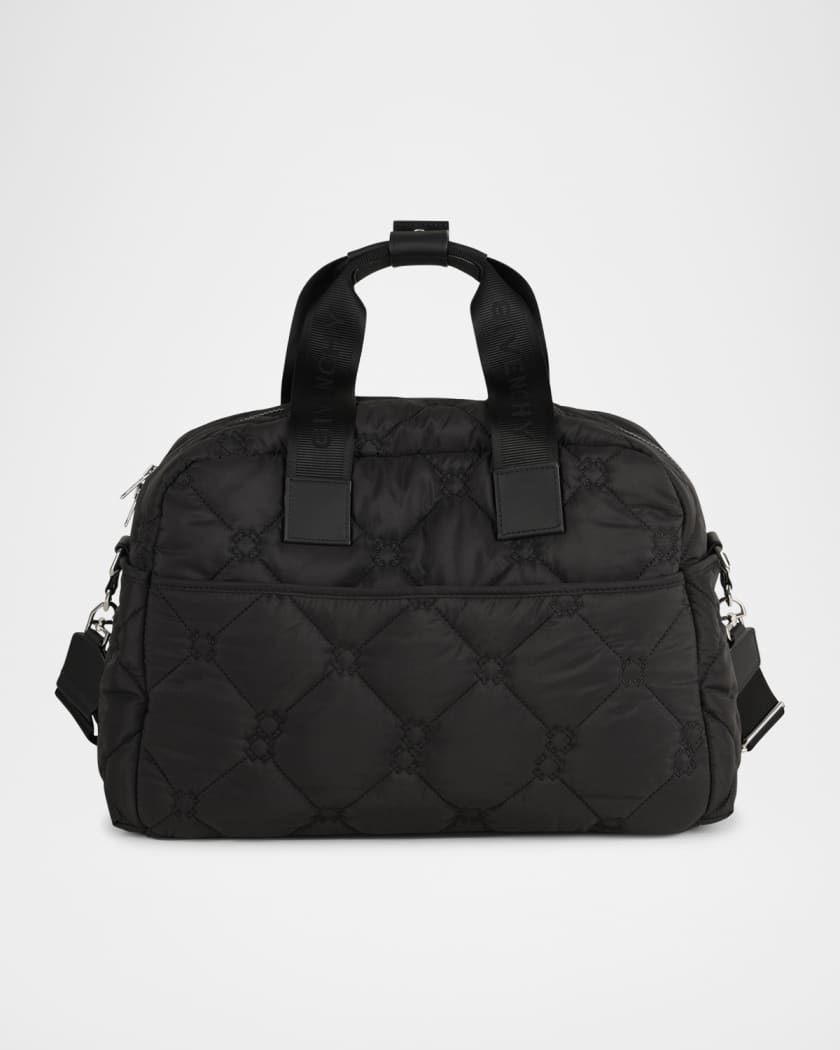 Embroidered 4G Logo Quilted Diaper Bag