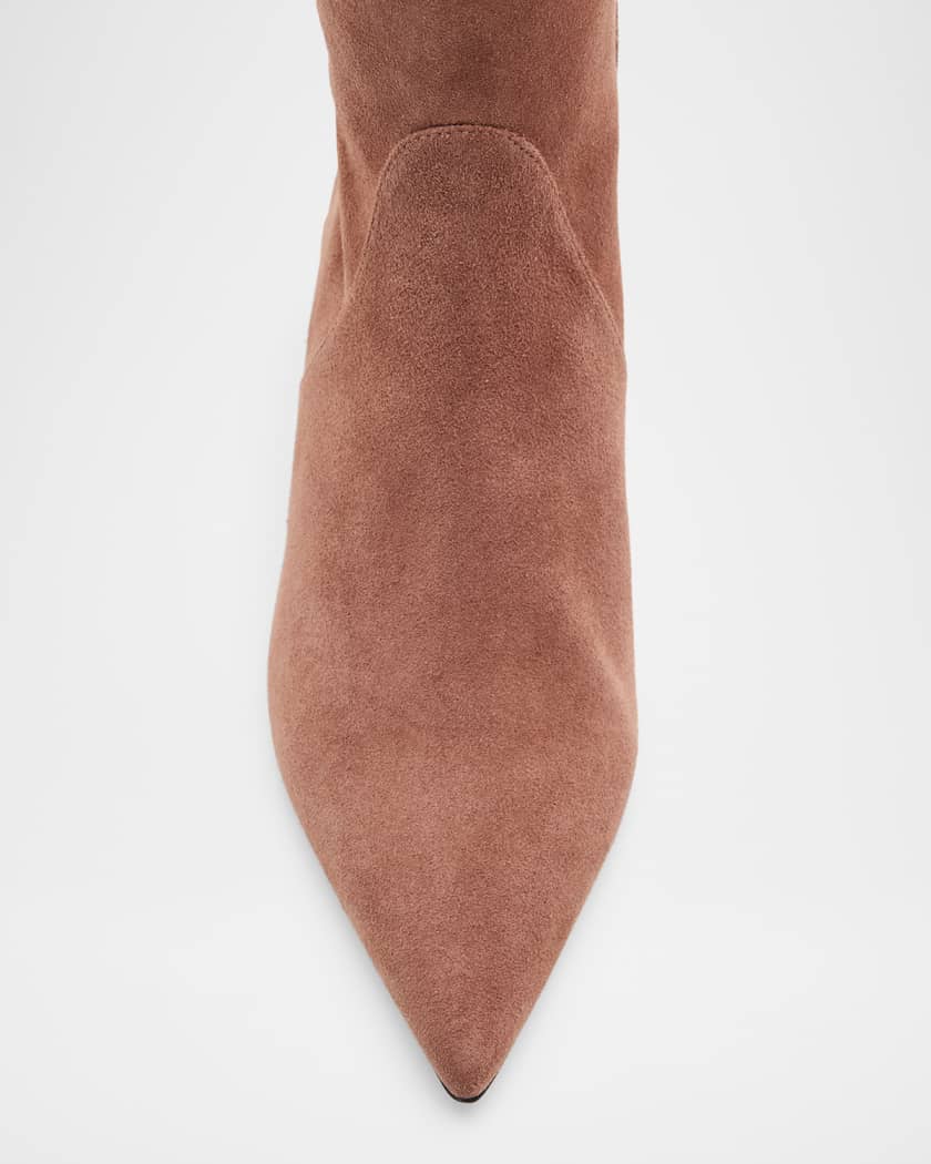 50mm Vinnie Suede Knee-High Boots