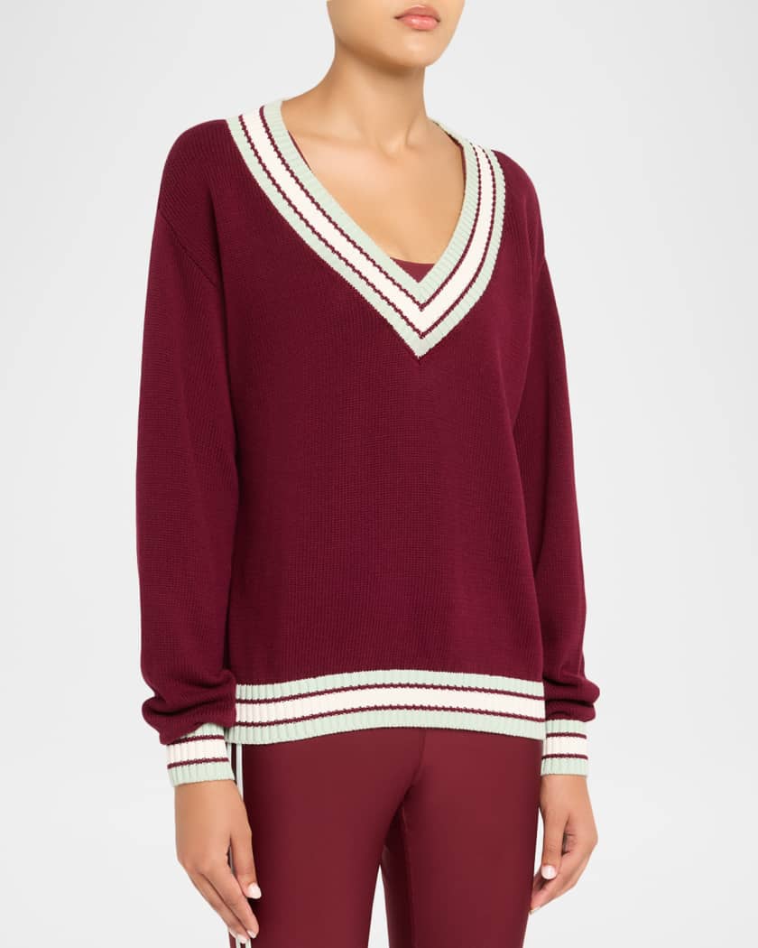 Josette V-Neck Knit Sweater
