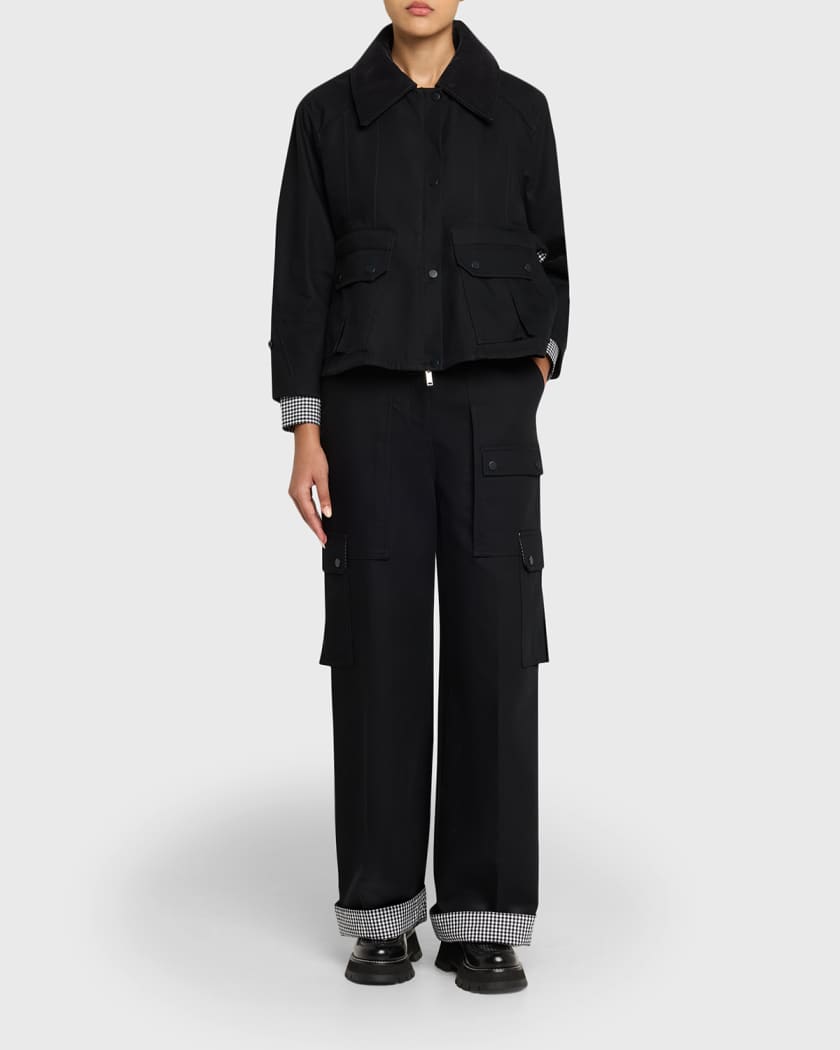 Cropped Flounce Jacket