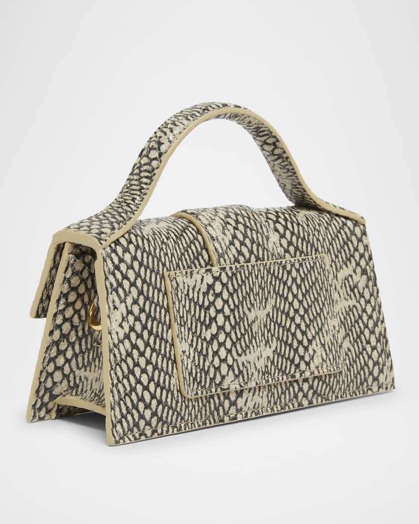 Le Bambino Snakeskin Leather Crossbody Bag