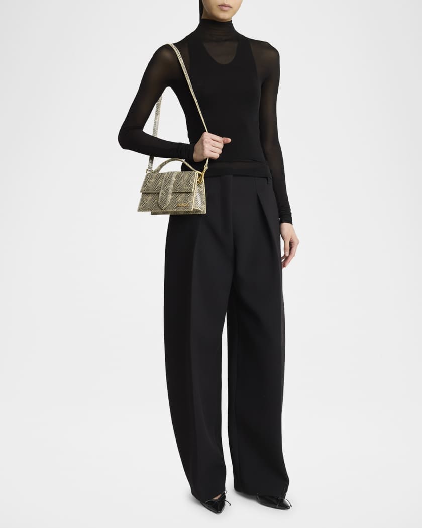 Le Grand Bambino Snakeskin Leather Crossbody Bag