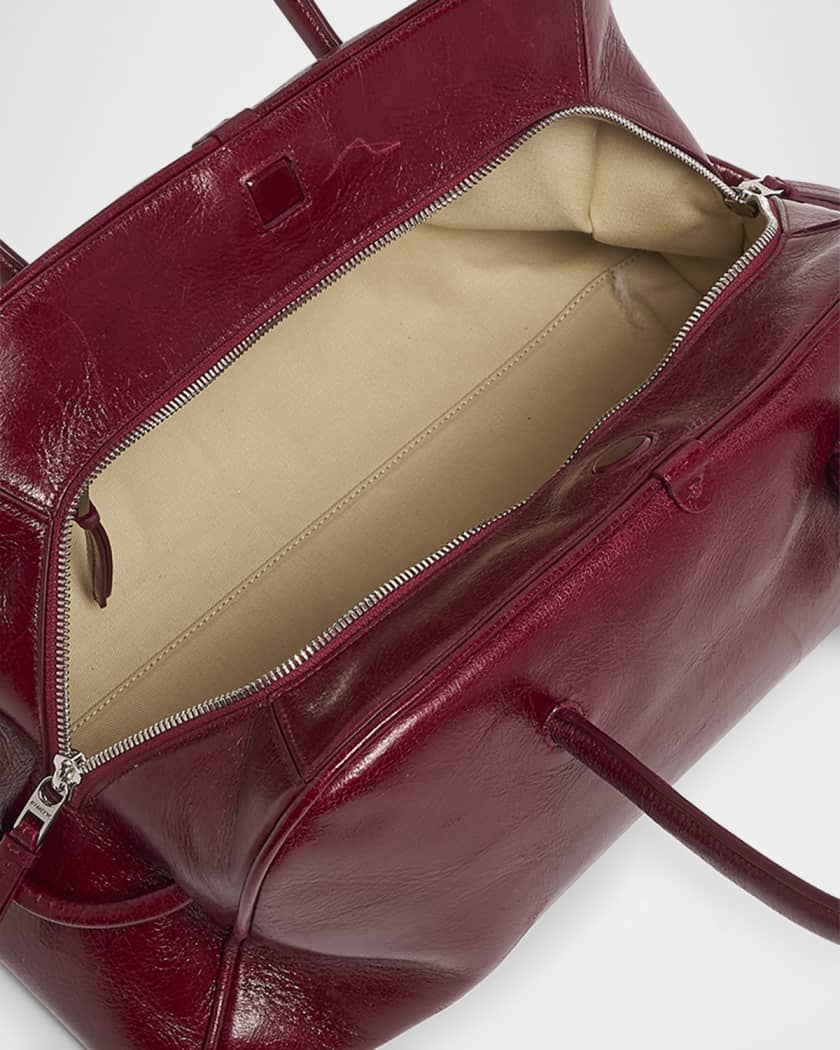 Le Petit Turismo Leather Top Handle Bowling Bag