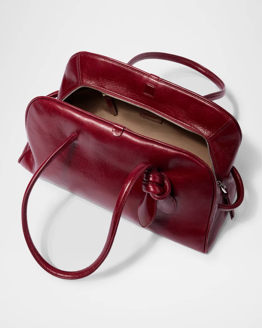 Le Turismo Leather Top Handle Bowling Bag