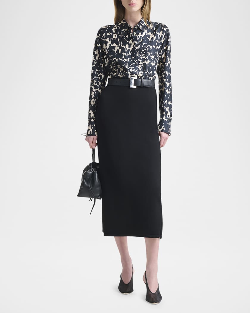 Chika Spotted Button-Down Top