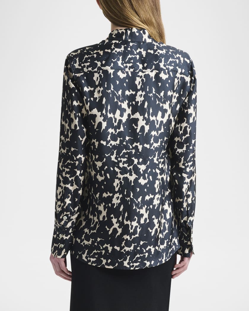 Chika Spotted Button-Down Top