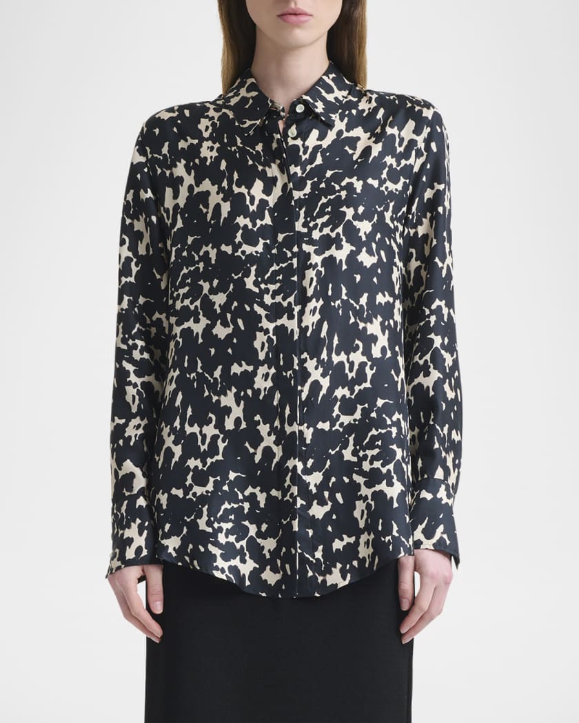 Chika Spotted Button-Down Top