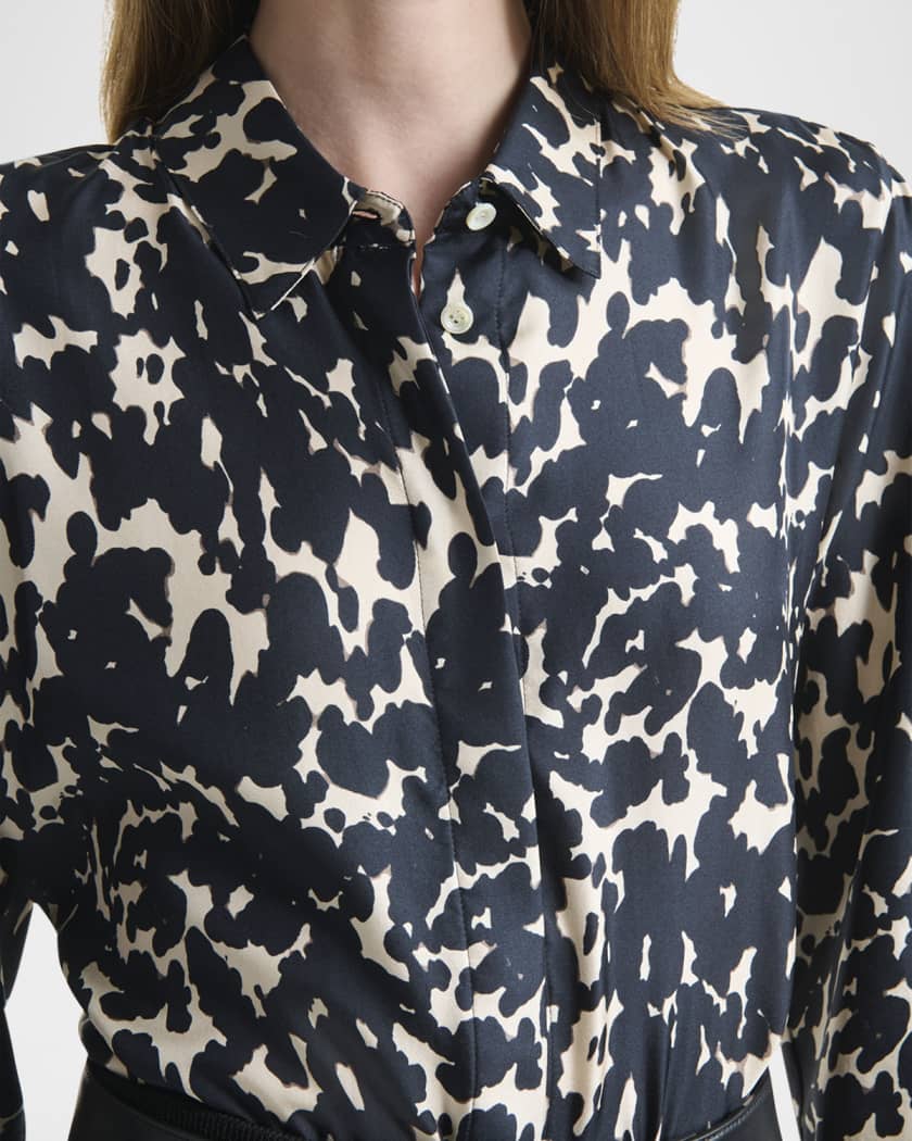 Chika Spotted Button-Down Top