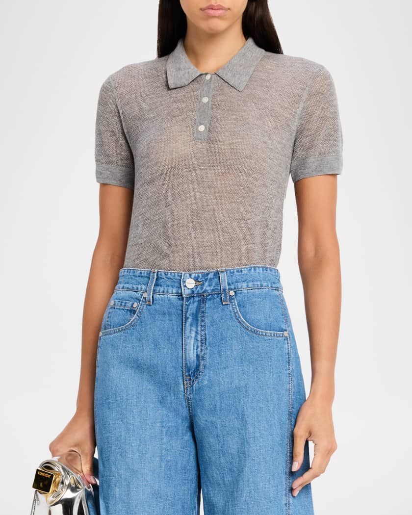 Gauze Cashmere Polo 