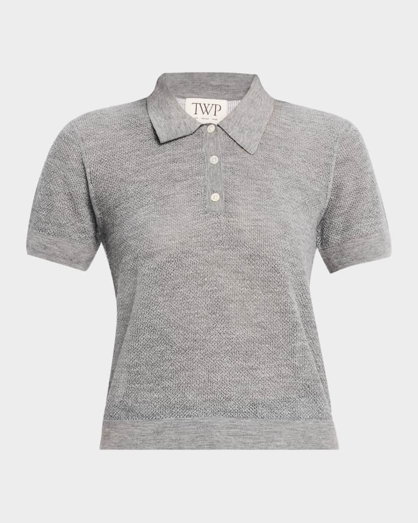 TWP Gauze Cashmere Polo | Neiman Marcus
