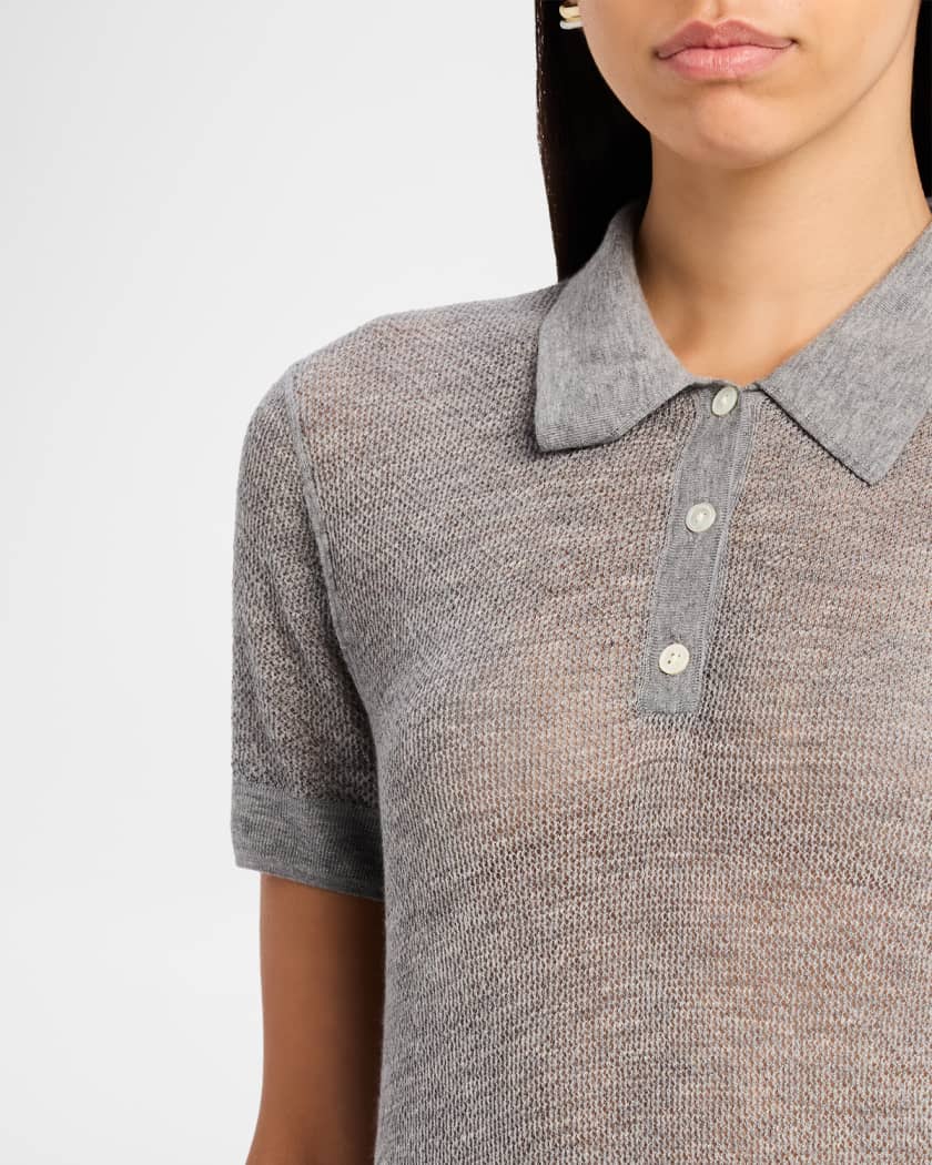 Gauze Cashmere Polo 