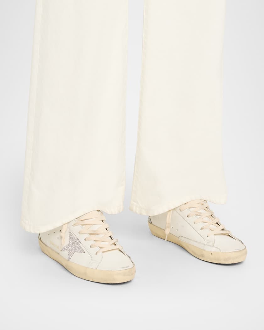 Super-Star Crystal Leather Low-Top Sneakers