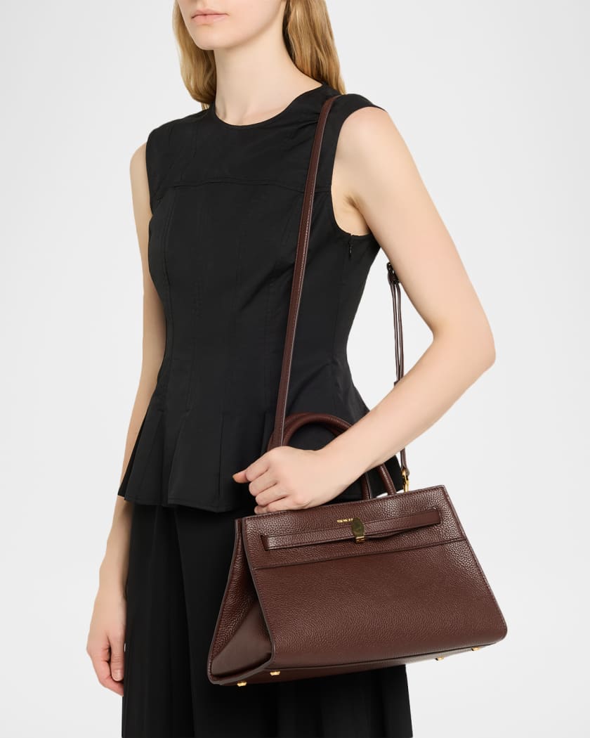 Dash Belted Grain Leather Crossbody Bag