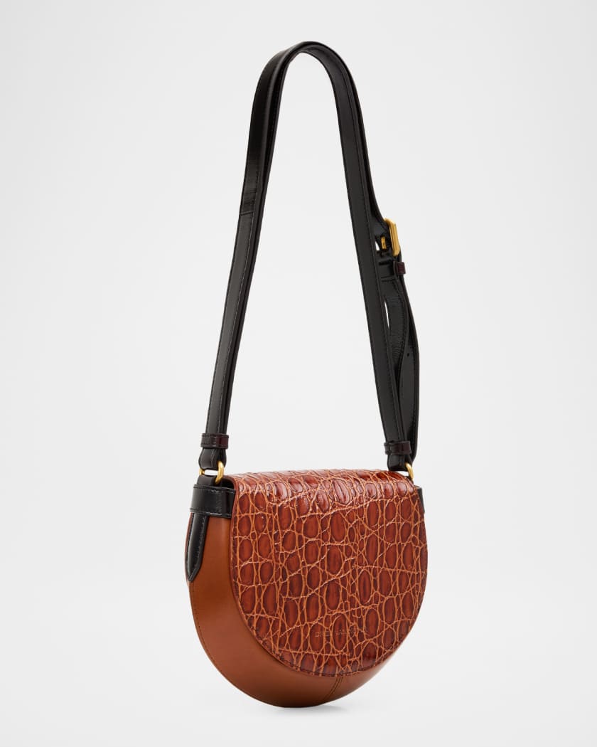Dries Van Noten Embossed Leather Crossbody Bag | Neiman Marcus