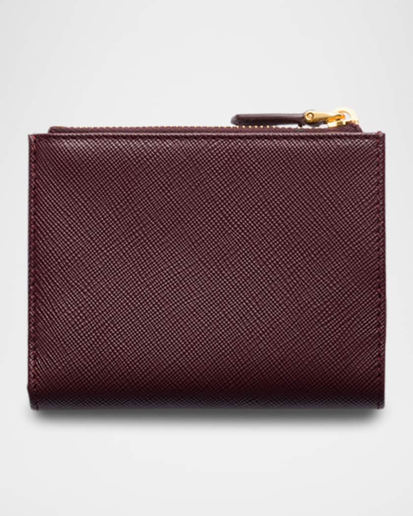 Small Bifold Saffiano Leather Wallet