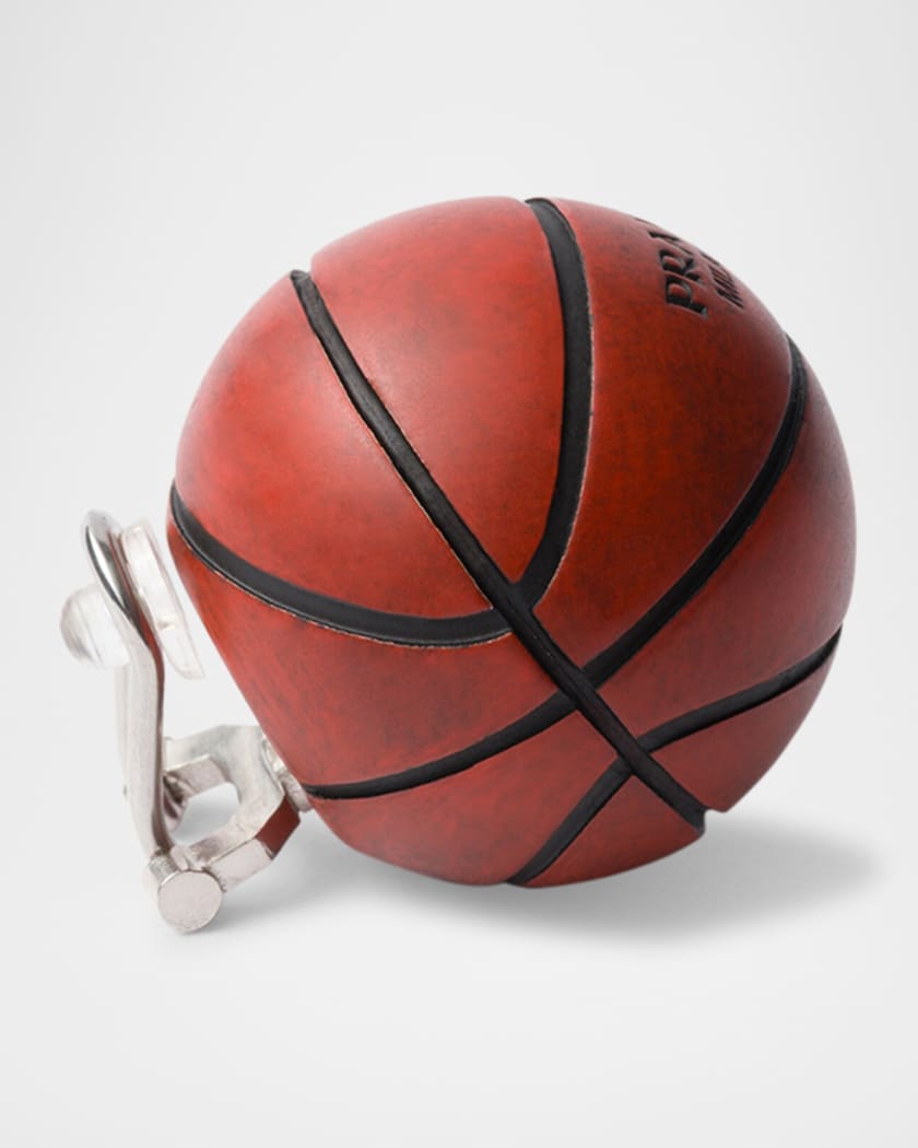 Metal Basketball Clip-On Earring, Single