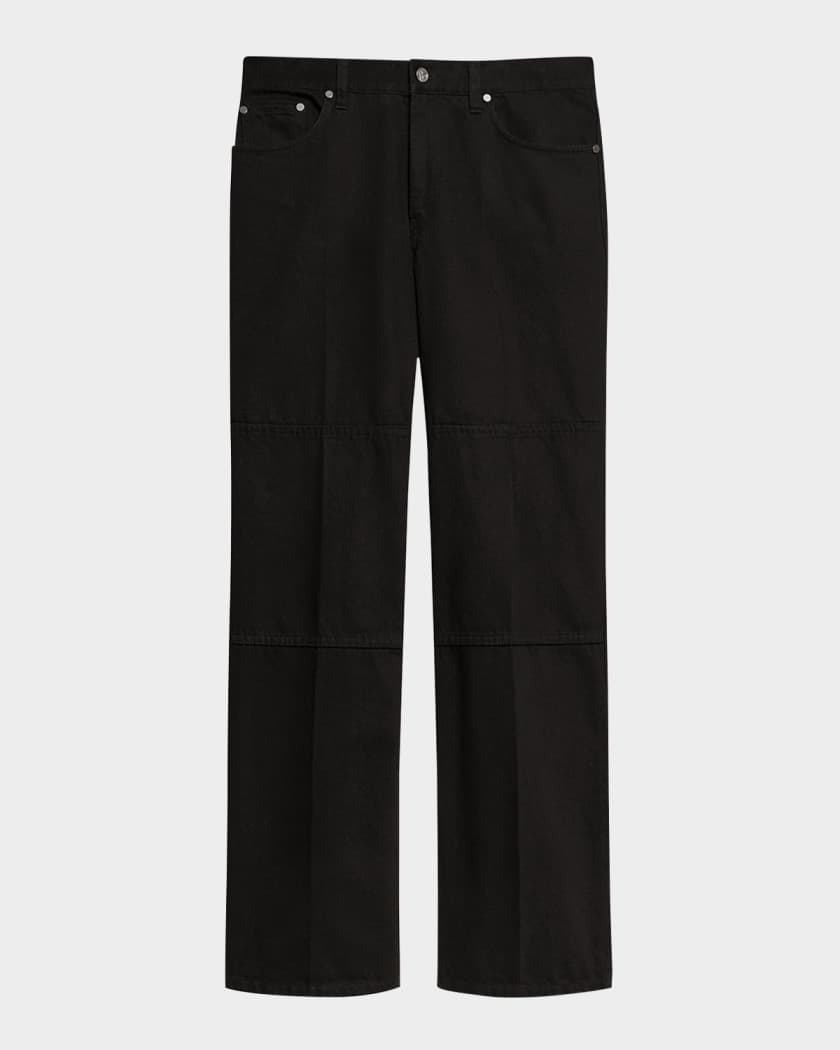 HELMUT LANG 本人期　slacks Helmut Lang Men's Work Pants with Leather Patches | Neiman