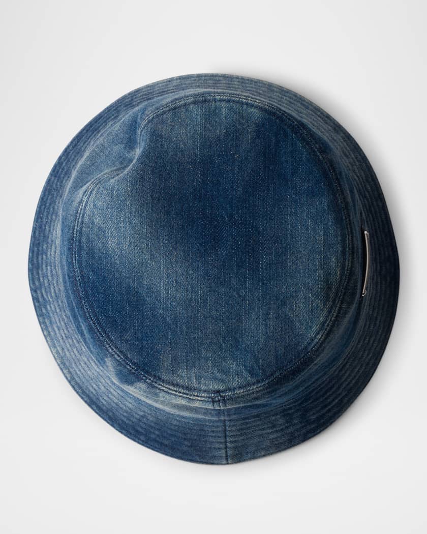 Prada Men's Denim Bucket Hat | Neiman Marcus