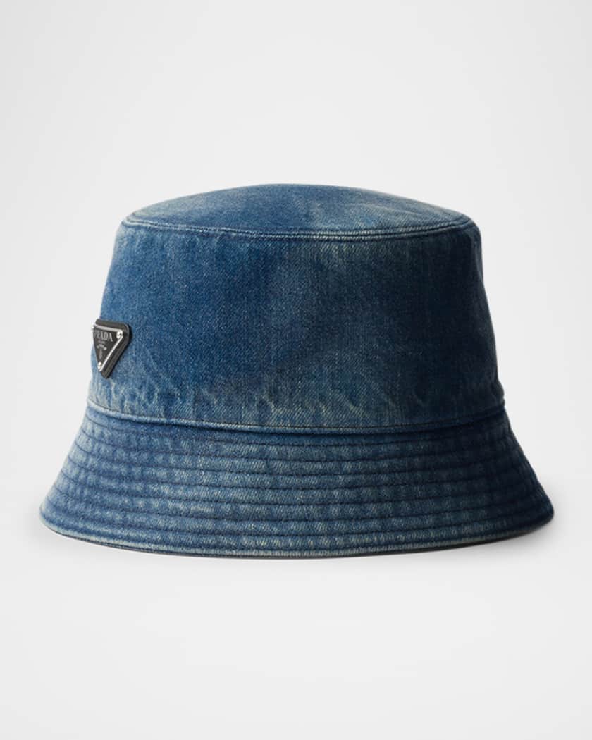 ハット PRADA Denim Bucket Hat Prada Men's Denim Bucket Hat | Neiman Marcus