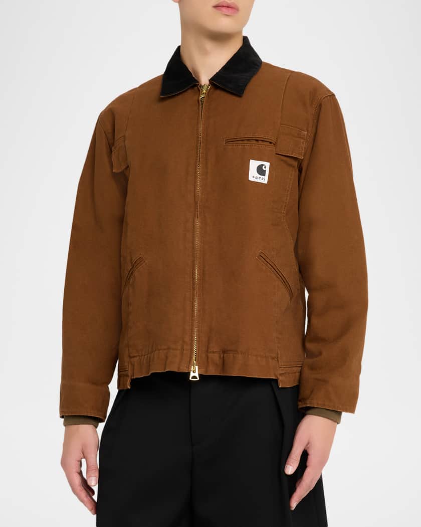 SACAI x CARHARTT WIP Men's Duck Canvas Jacket | Neiman Marcus