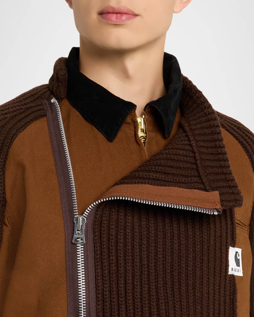 I*s様 Washed Duck x Wool Knit Blouson Carhartt WIP x sacai Washed Duck WIP x Wool Knit Blouson