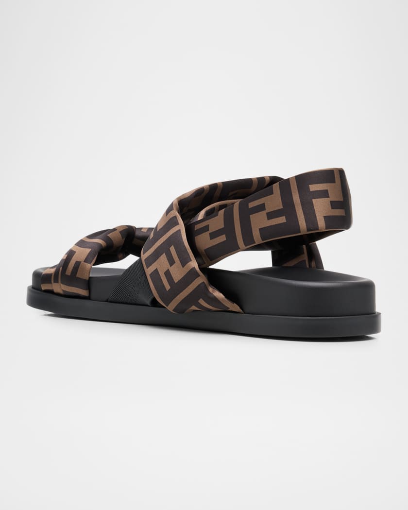 Fendi Feel Satin Sandals