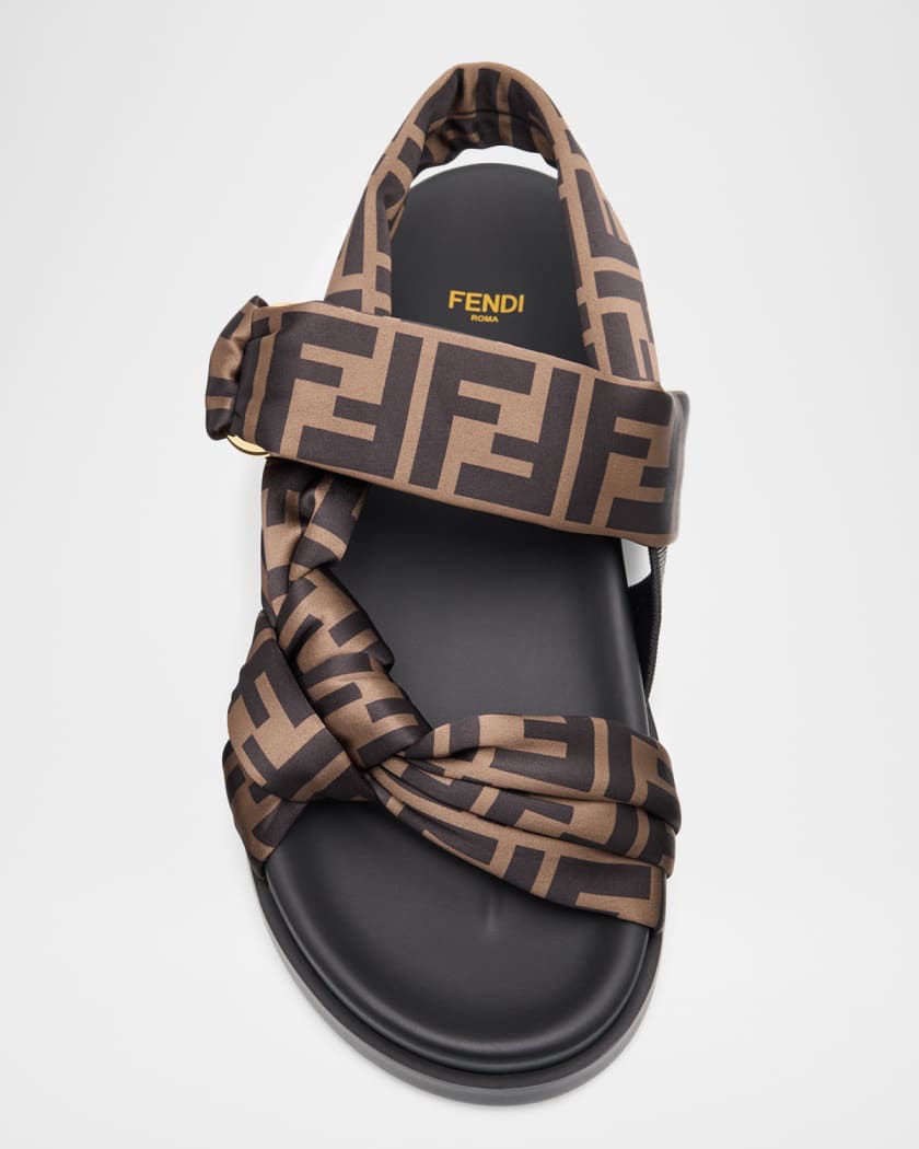 Fendi Feel Satin Sandals