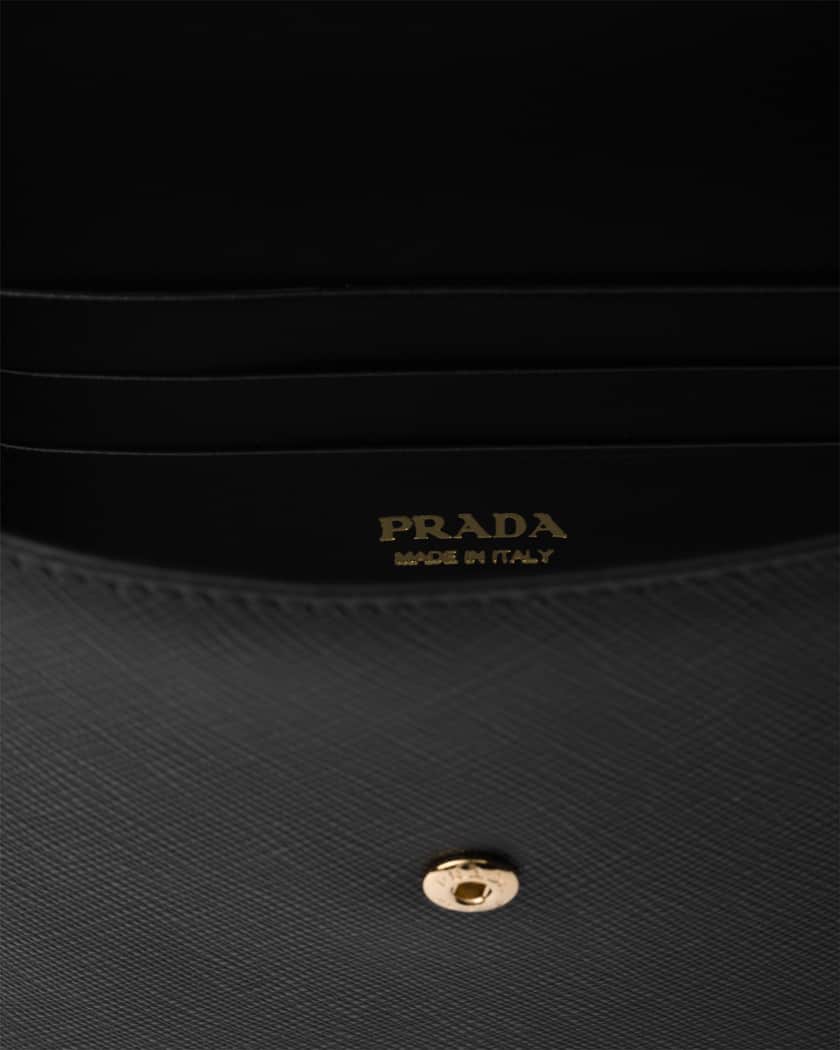 Saffiano Leather Envelope Clutch