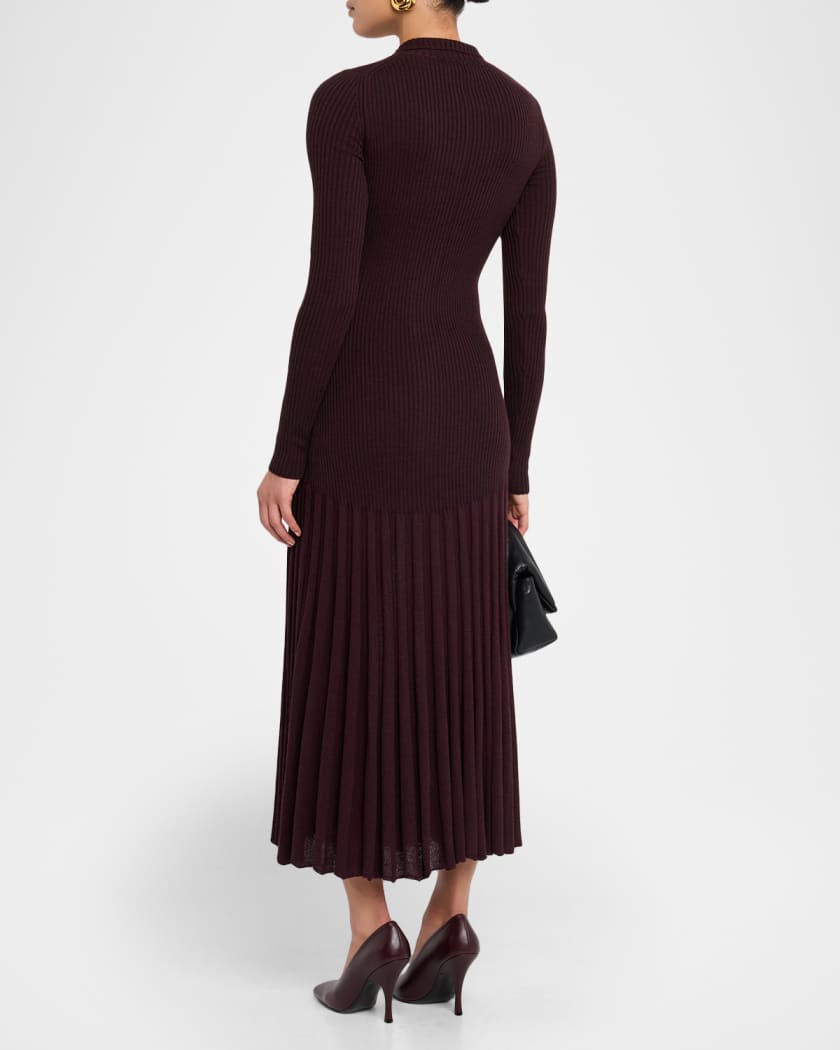 lined knit dress AZURIERA Odessa Knit Dress – Cashmere Blend White A-Line Mini Dress