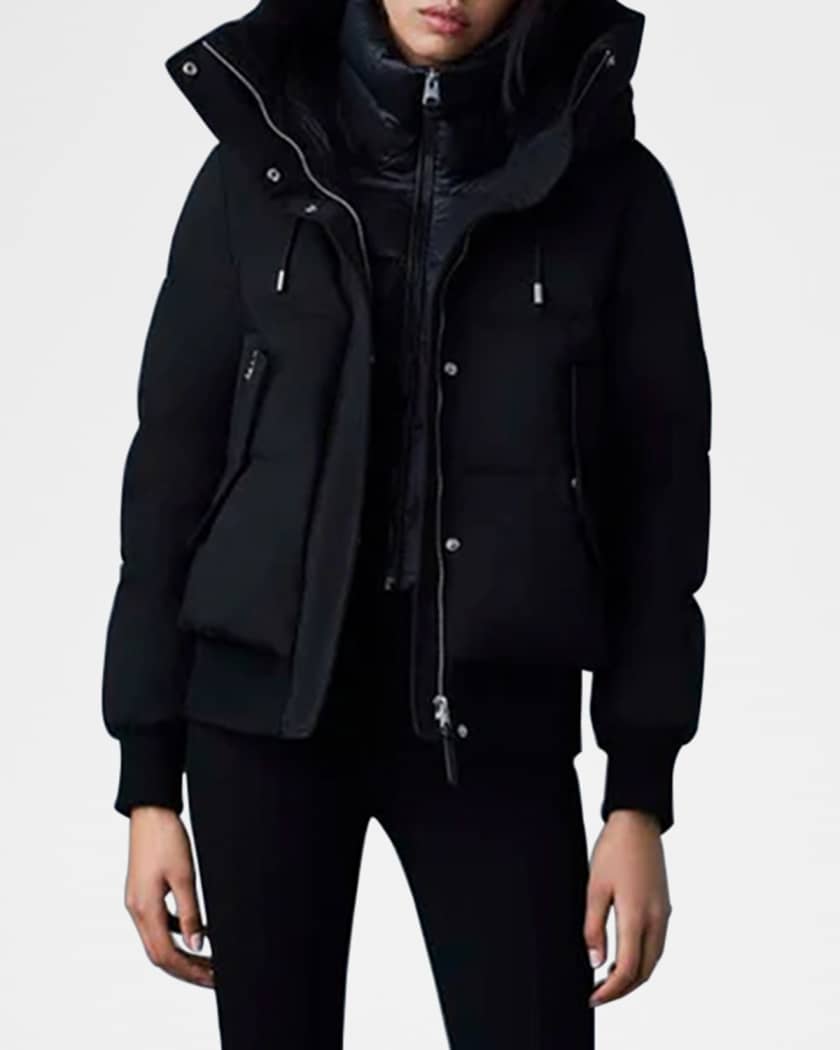 Mackage Nefi-NFZ Down Bomber Jacket with Detachable Hooded