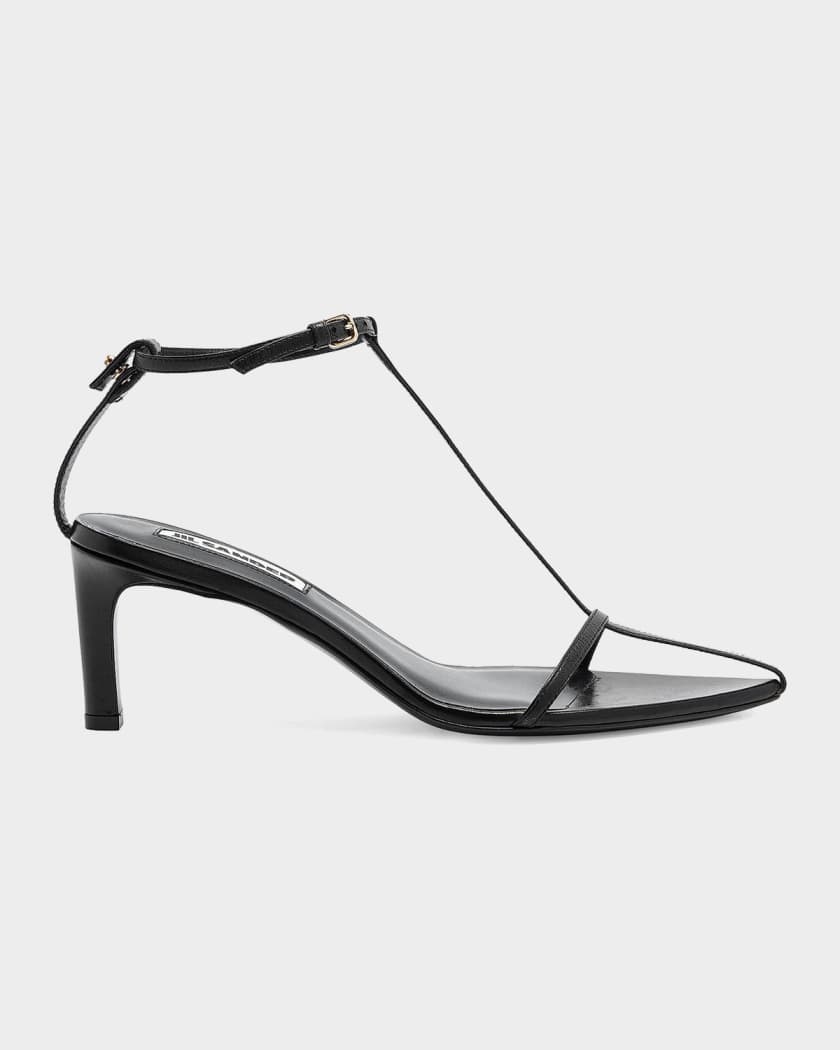 Jil Sander 65MM Leather Stiletto Sandals | Neiman Marcus