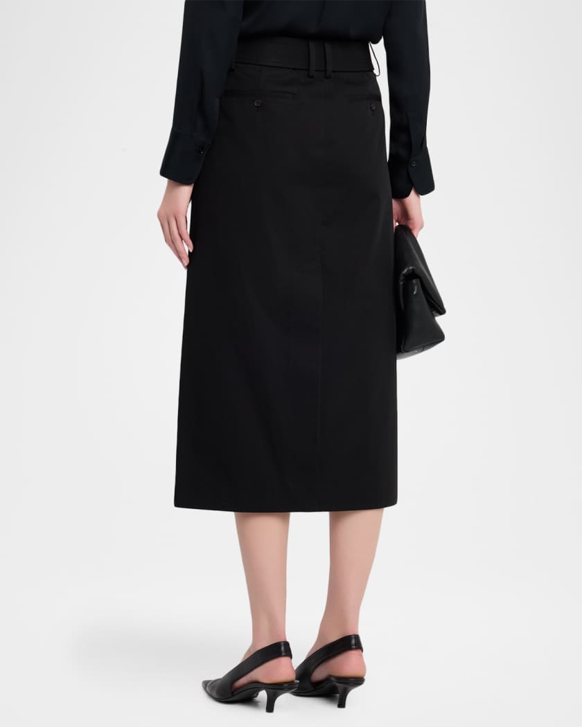 Vince Belted Midi Pencil Skirt Neiman Marcus