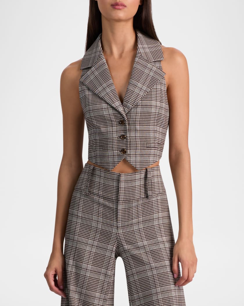 Donna Plaid Vest