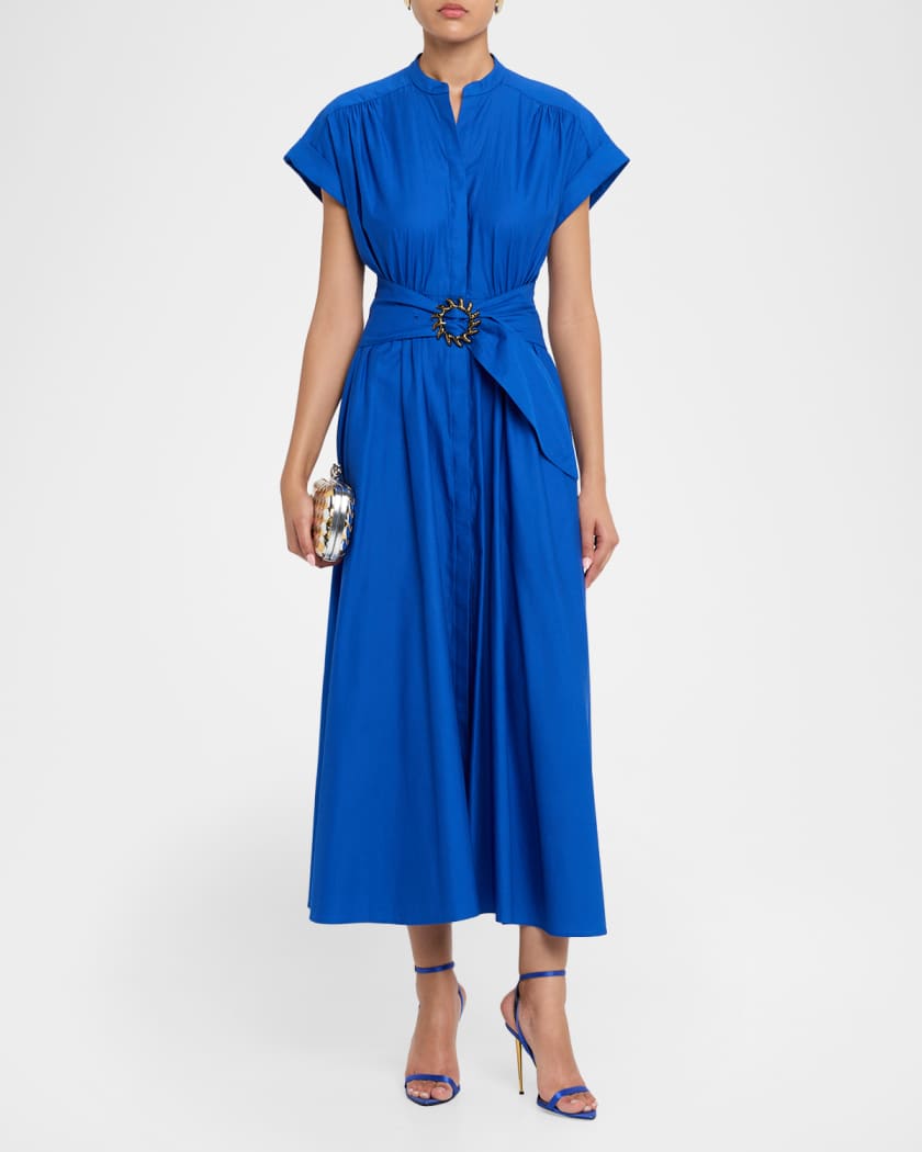 cotton maxi dress short sleeve R.Vivimos Womens Summer Flowy V Neck Empire Waist Boho Tiered Made of cotton blend Neesha Short-Sleeve Cotton Maxi Dress