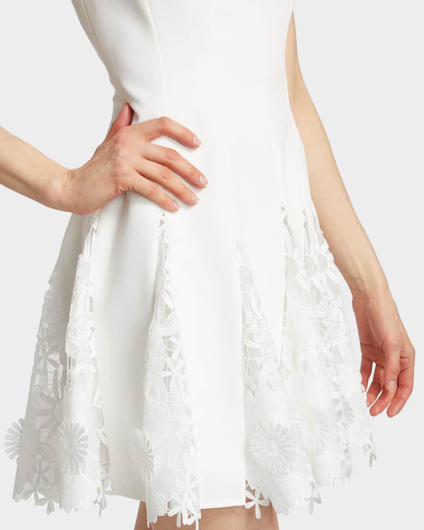 Milly Ariel Cady 3D Lace Minidress | Neiman Marcus