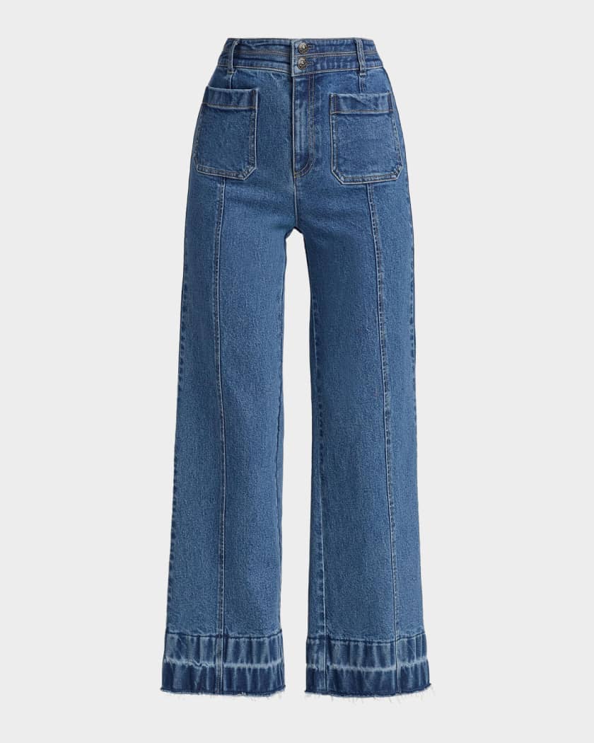 Likely Dorothea Wide-Leg Denim Pants | Neiman Marcus