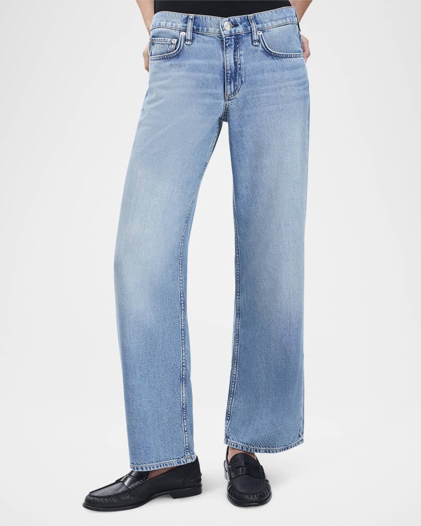 Featherweight Saige Low-Rise Ankle Jeans