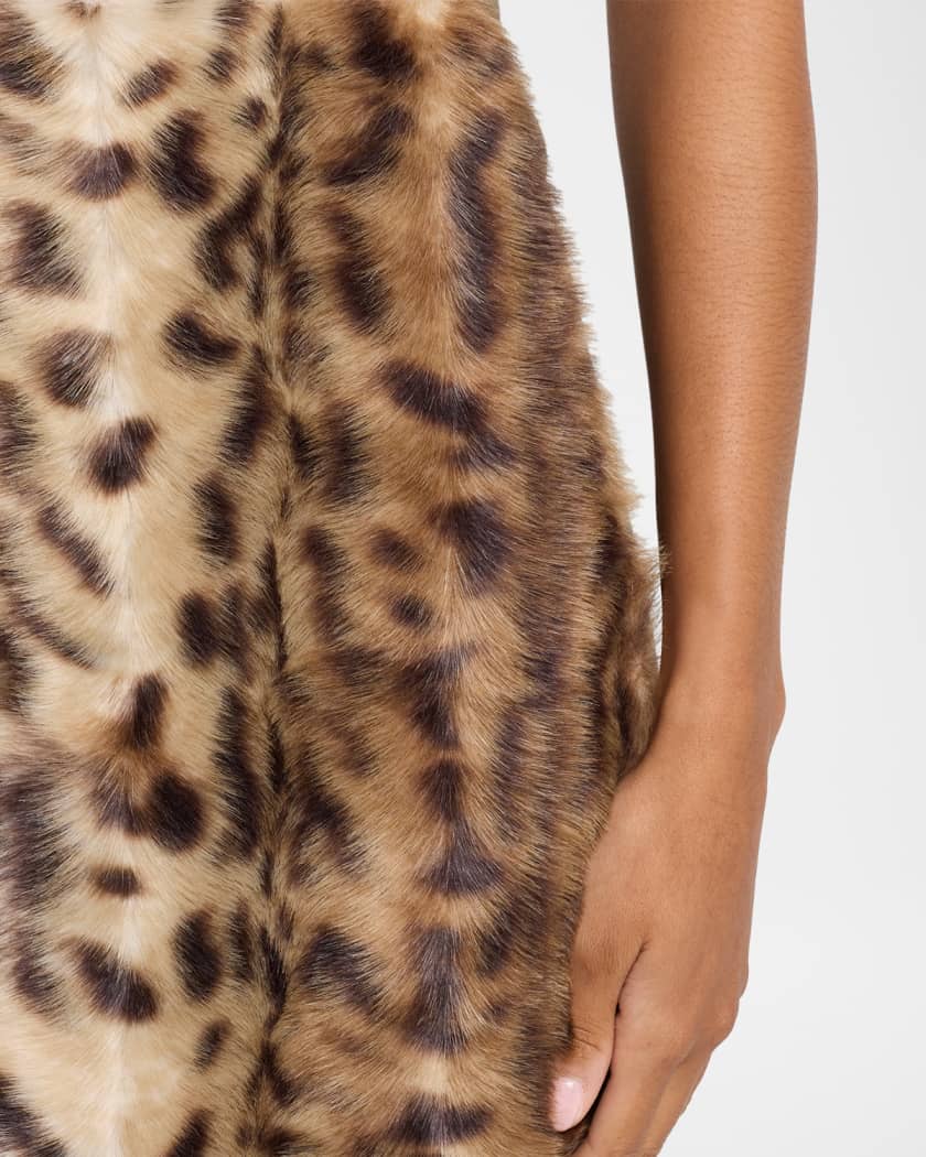 Lis Faux Fur Mini Skirt