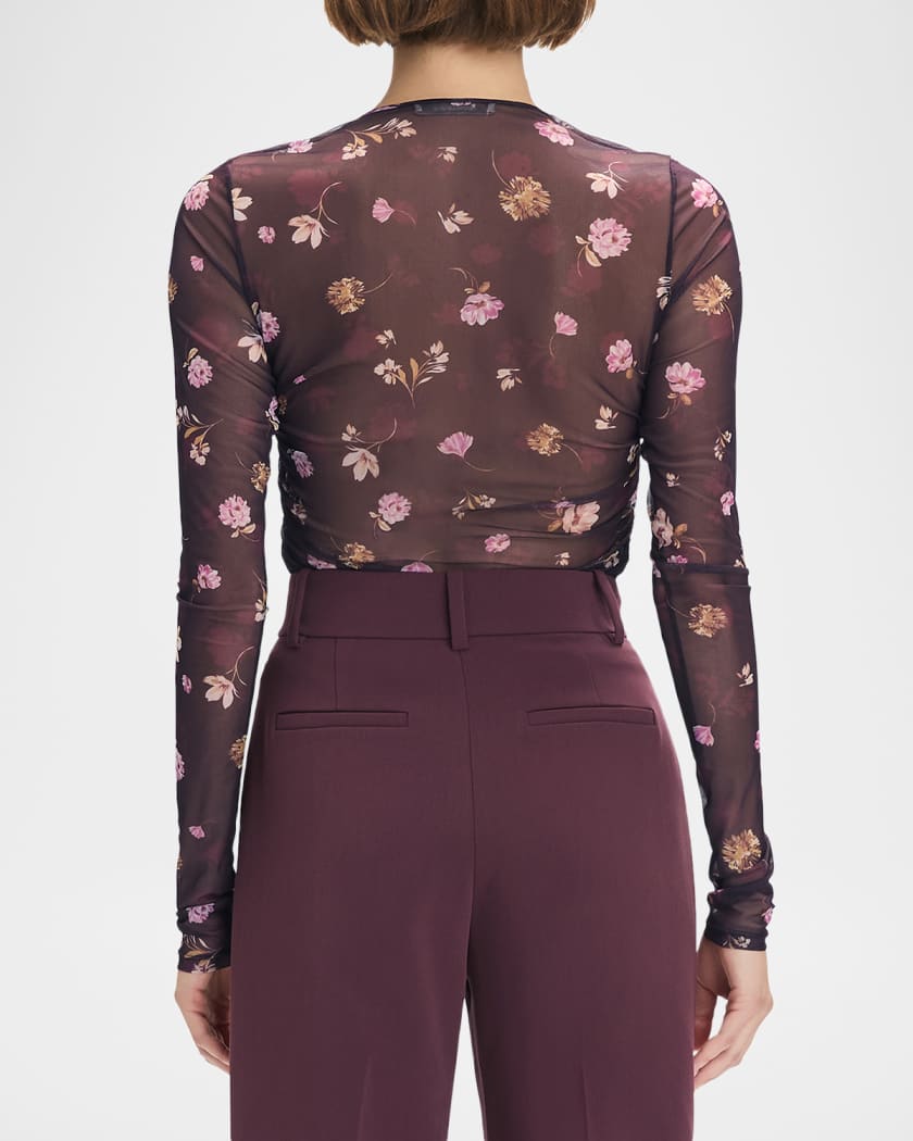 Whimsical Monet Mesh Party Top