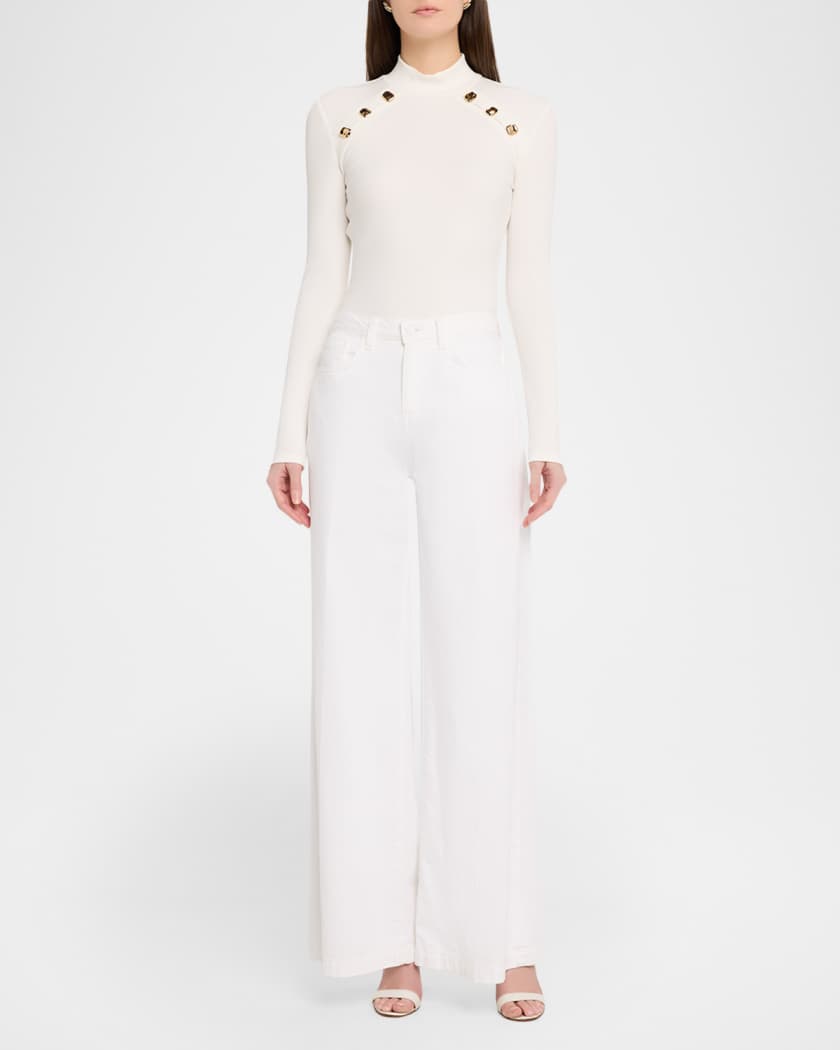 Generation Love Anika Rib-Knit Turtleneck Top | Neiman Marcus