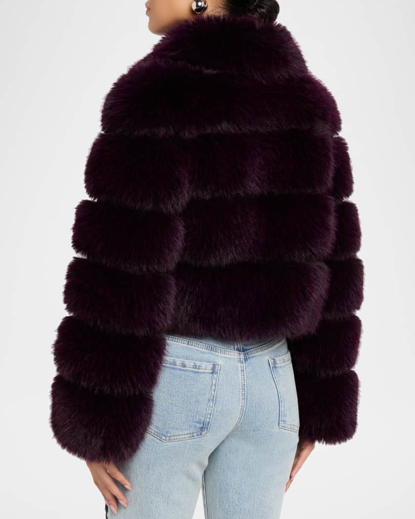 Generation Love Madison Cropped Faux Fur Jacket | Neiman Marcus