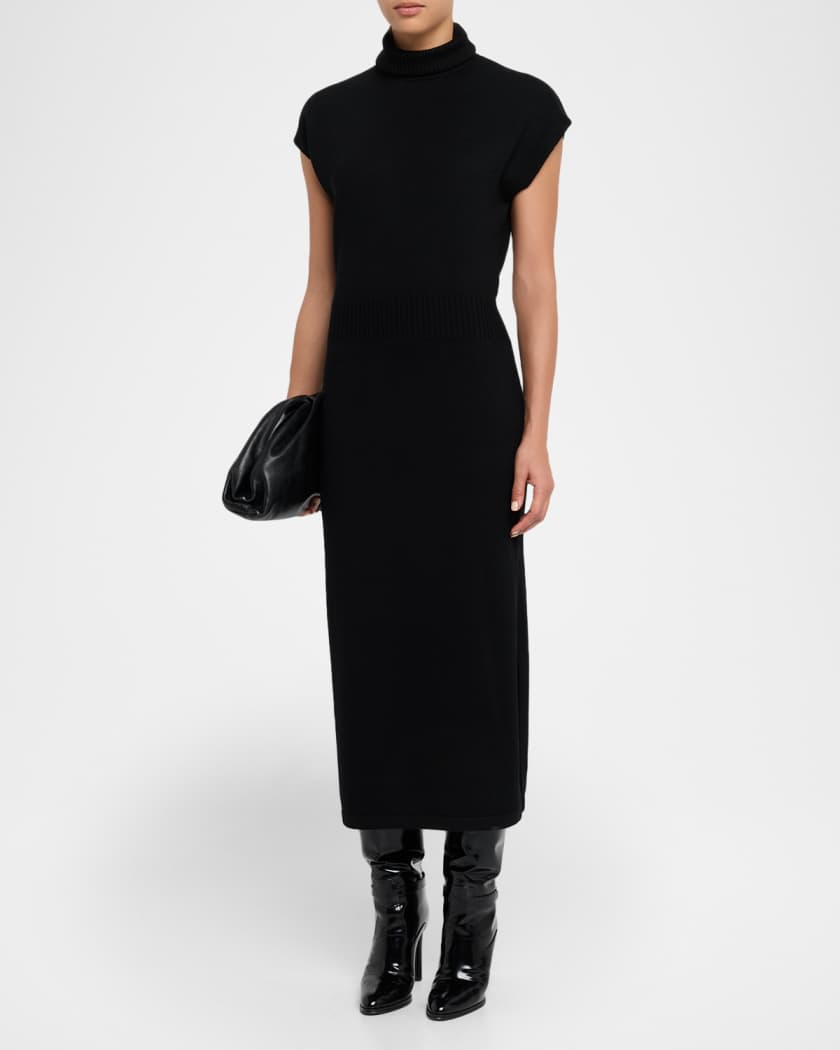 Natalie Merino Turtleneck Midi Dress