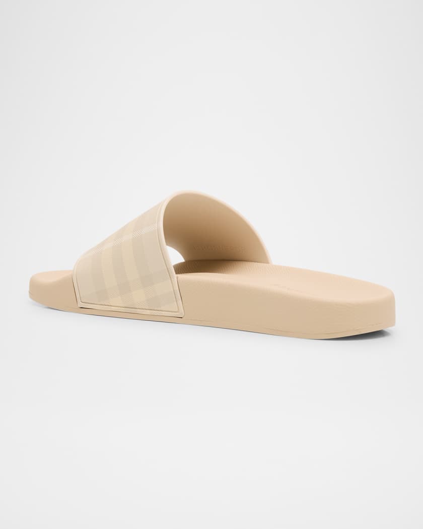 Furley Burberry Check Slides