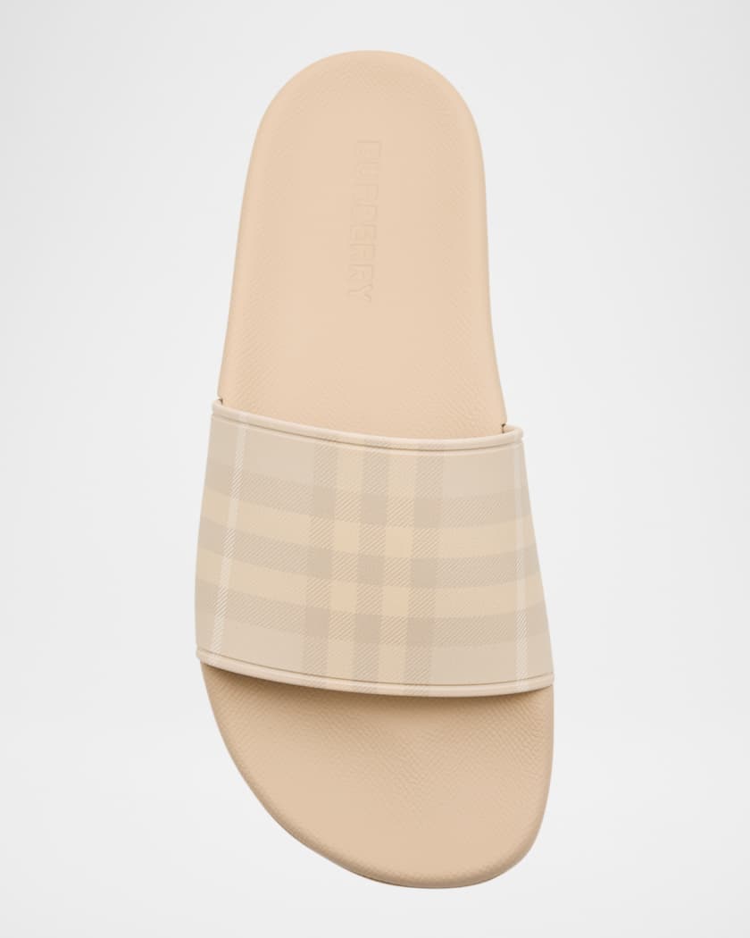 Furley Burberry Check Slides