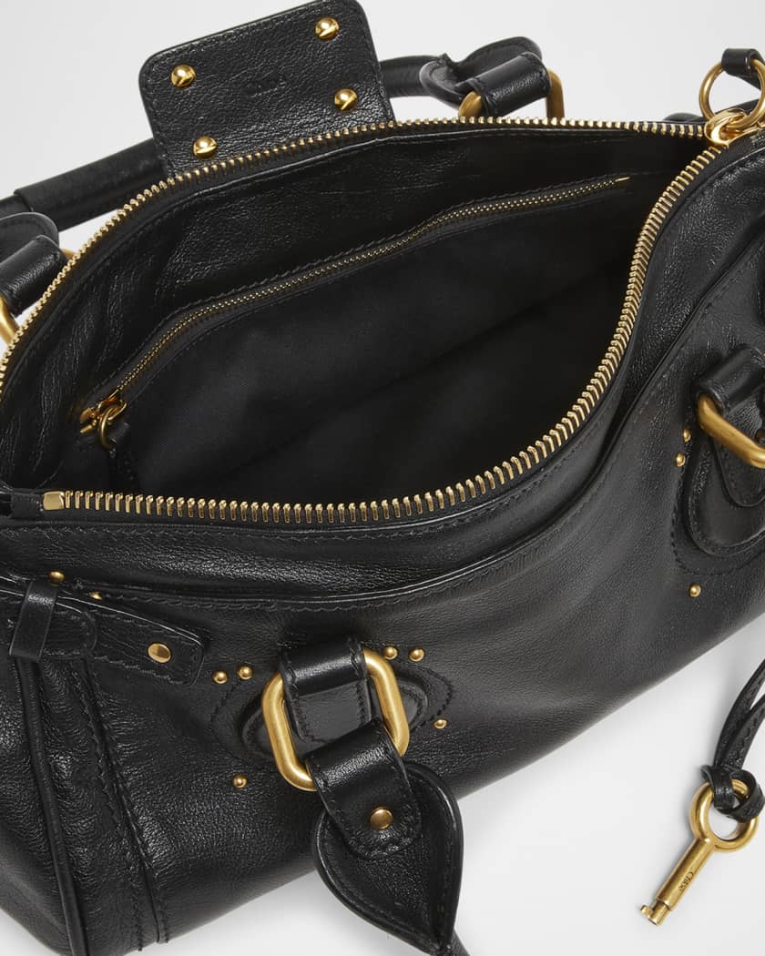 Paddington Padlock Shoulder Bag in Leather