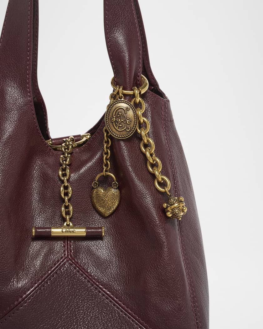 Balloon Small Top-Handle Bag in Leather