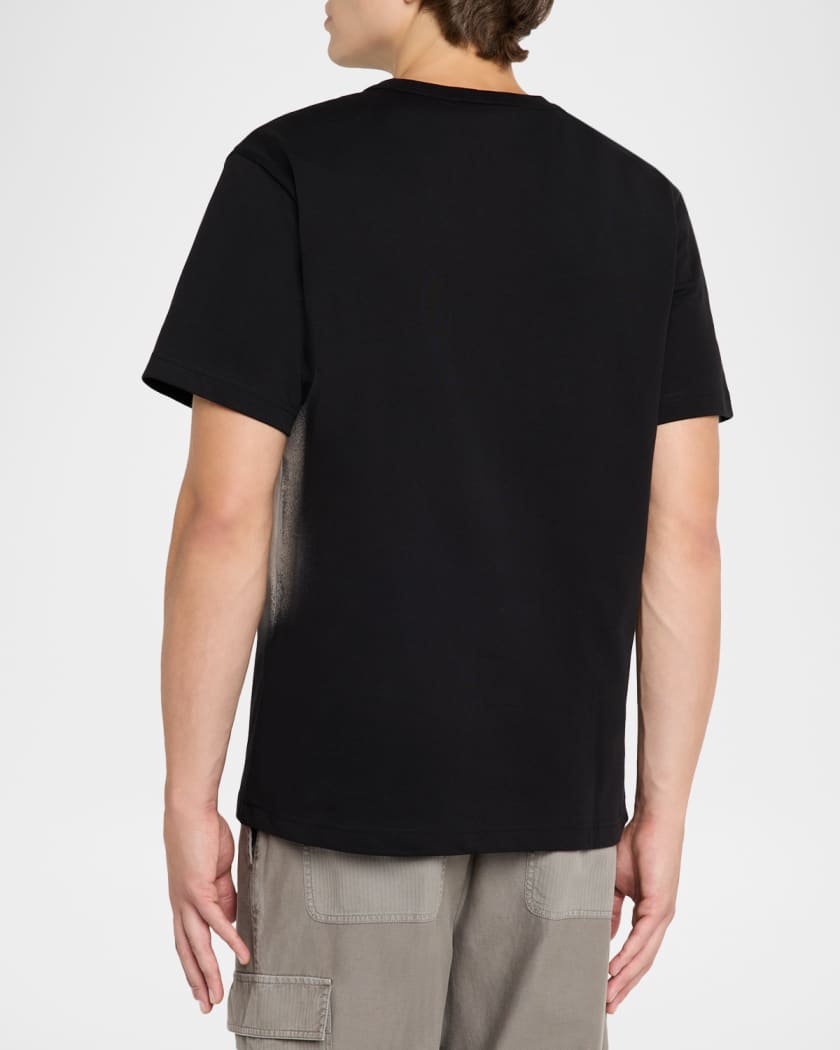 Men's Spray Logo Graphic Cotton T-Shirt